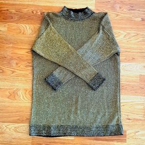 Vintage gold party sweater sz M
